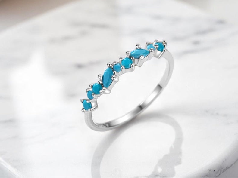 Ring 925 Sterling Silver Turquoise Stone