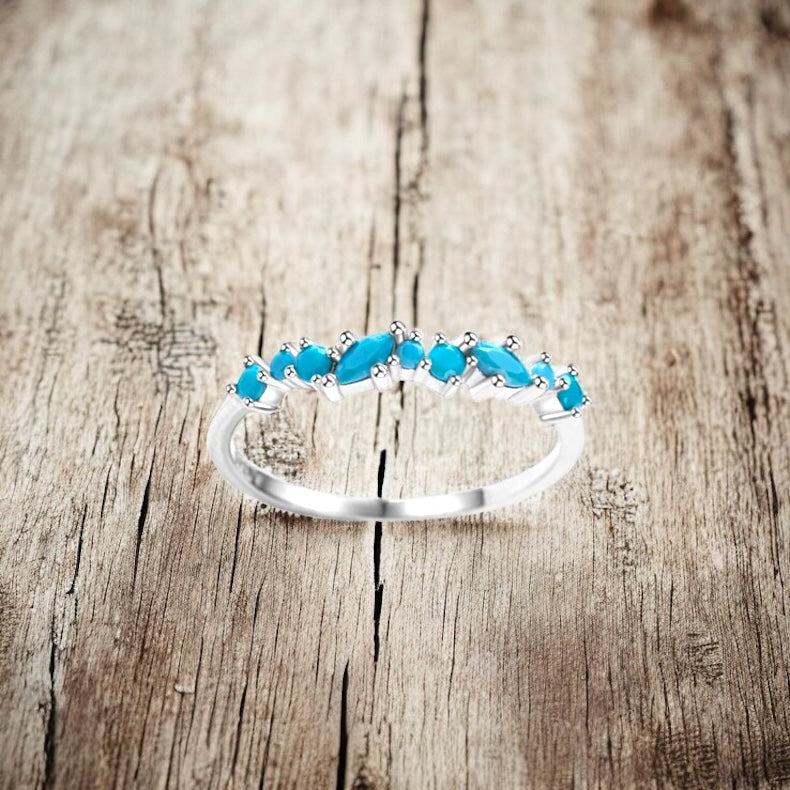 Ring 925 Sterling Silver Turquoise Stone