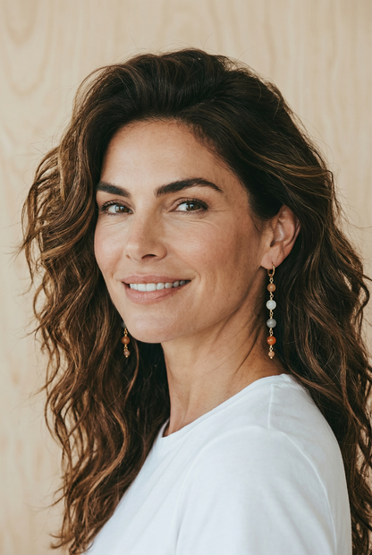 Dangle Boho Style Earrings in Gold