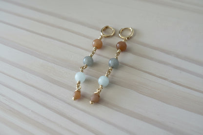 Dangle Boho Style Earrings in Gold
