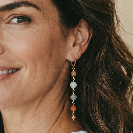 Dangle Boho Style Earrings in Gold