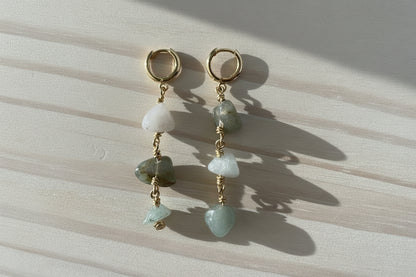 Dangle Boho Style Earrings in Gold