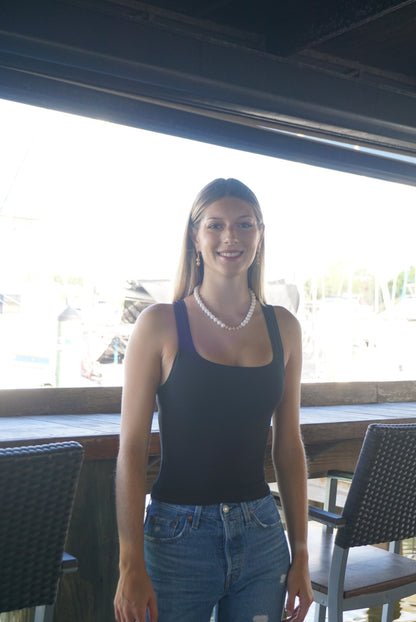 Natural Stone White Coral Round 10mm Beads Necklace and Earrings Set. 18K Gold Plated Beads Accent