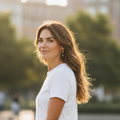 Gold Drop Earrings with Black Pearls – Elegant Dangle Style