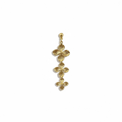 14k Gold Plated Floral Shape Earrings