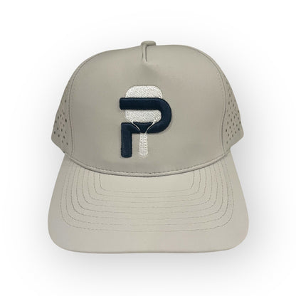 PULSE Performance Unisex Pickleball Hat, Baseball Cap for Women and Men - Light Gray, Black