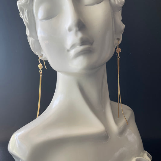 Dangle Earrings in Gold Color