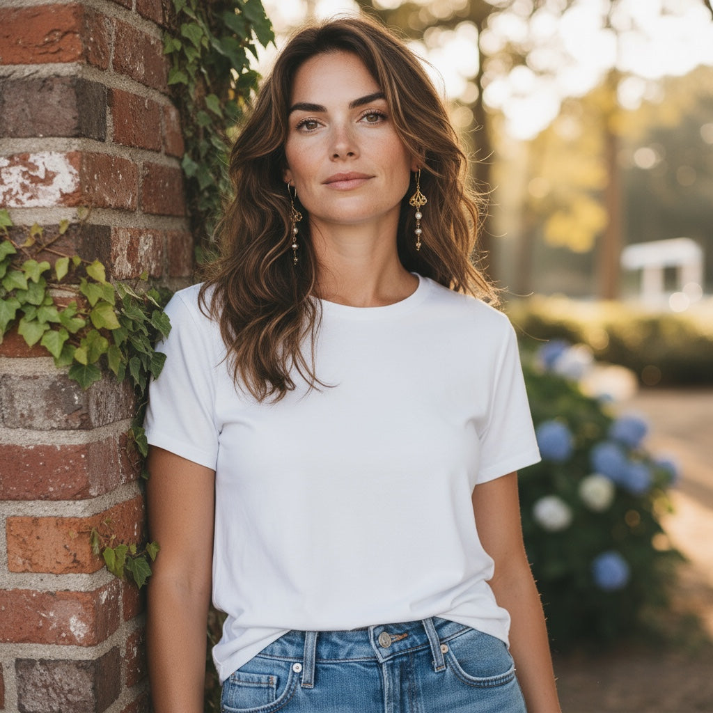 Gold Filigree Dangle Earrings with Freshwater Pearl and Aqua Crystal Beads – Elegant Long Drop Earrings